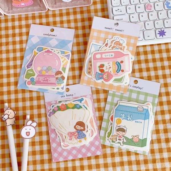 Kawaii Cartoon Memo Notes