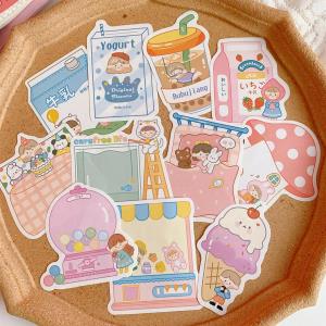 4 Sheets Cute Cartoon Decoration Stickers