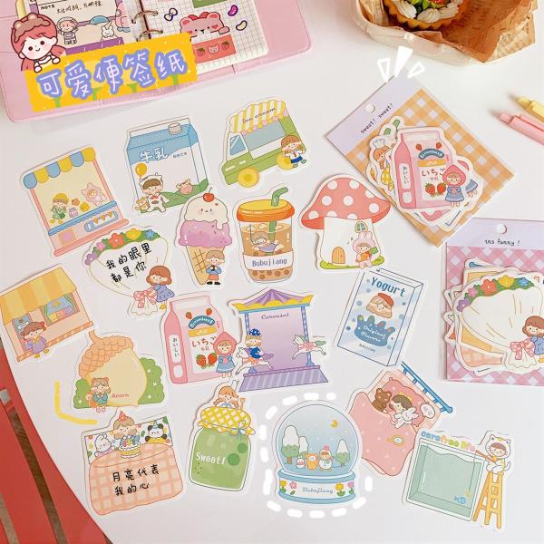 Kawaii Cartoon Memo Notes