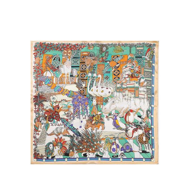 Small Mulberry Silk Graffiti Square Scarf 