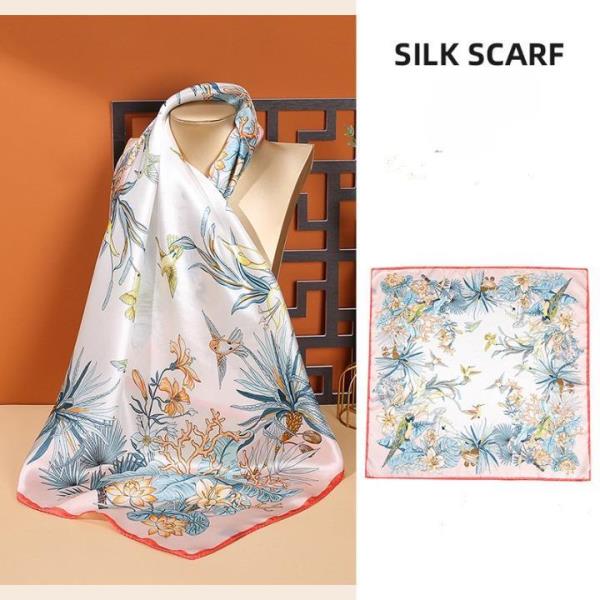 Large Mulberry Silk Graffiti Square Scarf