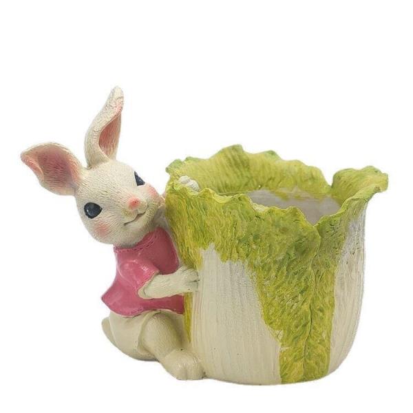 Creative Rabbit Succulent Cactus Plant Resin Flower Pot