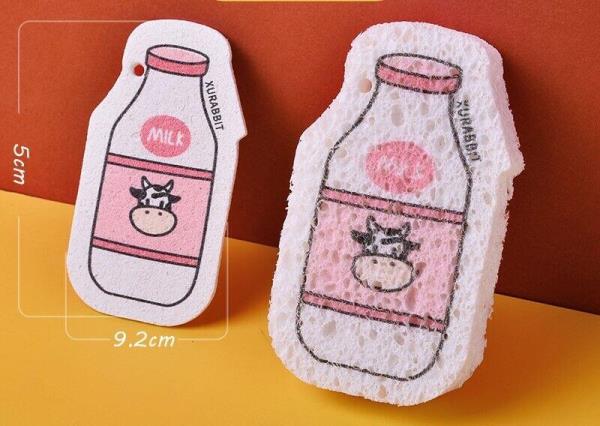 Cartoon Household Natural Dishwashing Kitchen Sponge