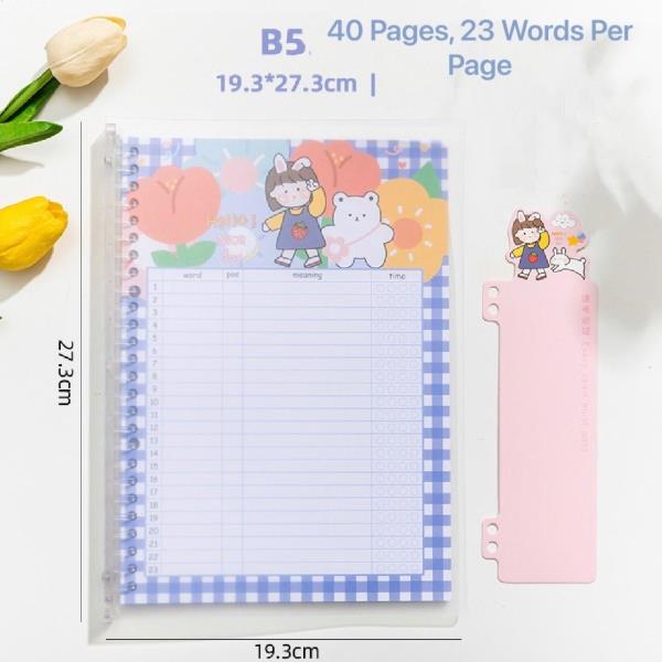 B5 English Words Notebook