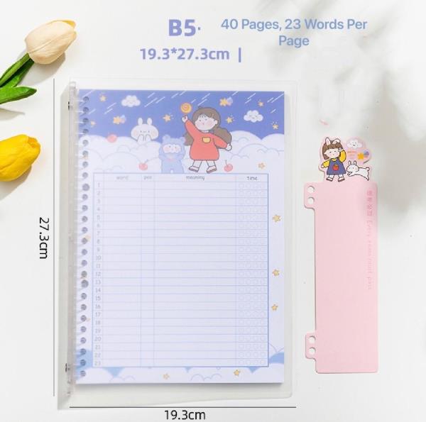 B5 English Words Notebook