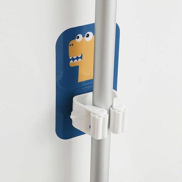 3 Cartoon Mop Holder Wall Hanging Clips