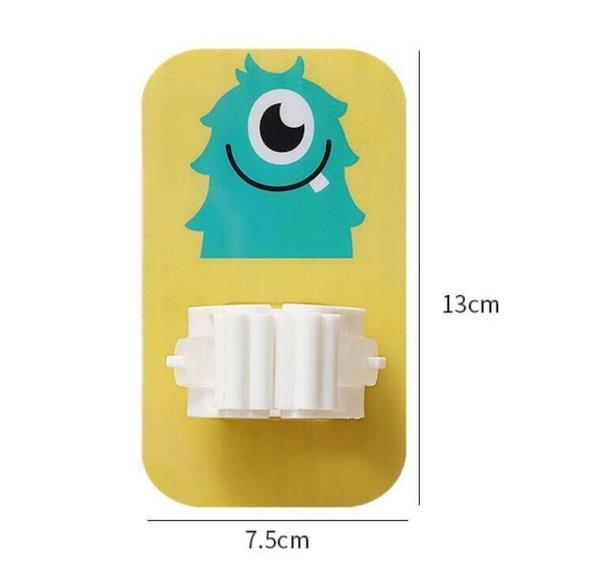 3 Cartoon Mop Holder Wall Hanging Clips