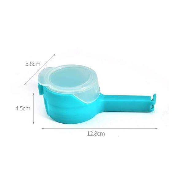 6 Plastic Food Seal Pour Storage Bag Clips