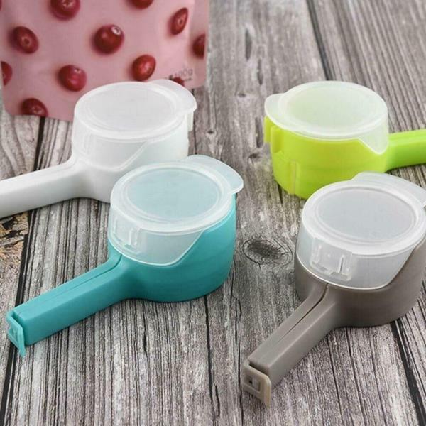 6 Plastic Food Seal Pour Storage Bag Clips