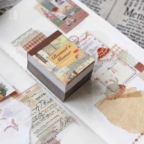 Creative Vintage illustrated Material Decorative Paper