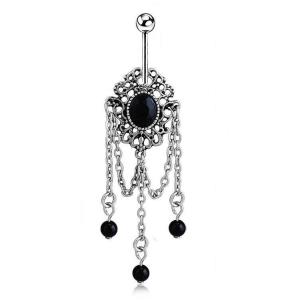 Clip On Navel Rings Faux Belly Non Piercing Body Jewellery