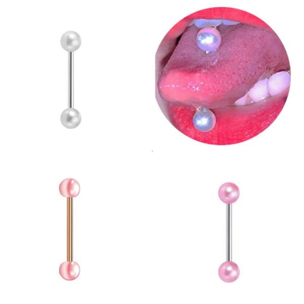 Imitation Pearl Stainless Steel Barbell Piercing Body Jewellery