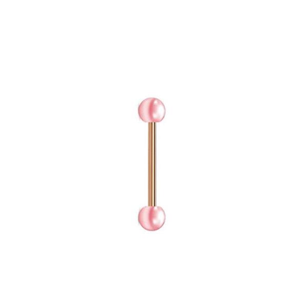 Imitation Pearl Stainless Steel Barbell Piercing Body Jewellery