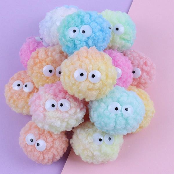 10 Cute Cartoon Pom Pom Sneaker Shoe Charms