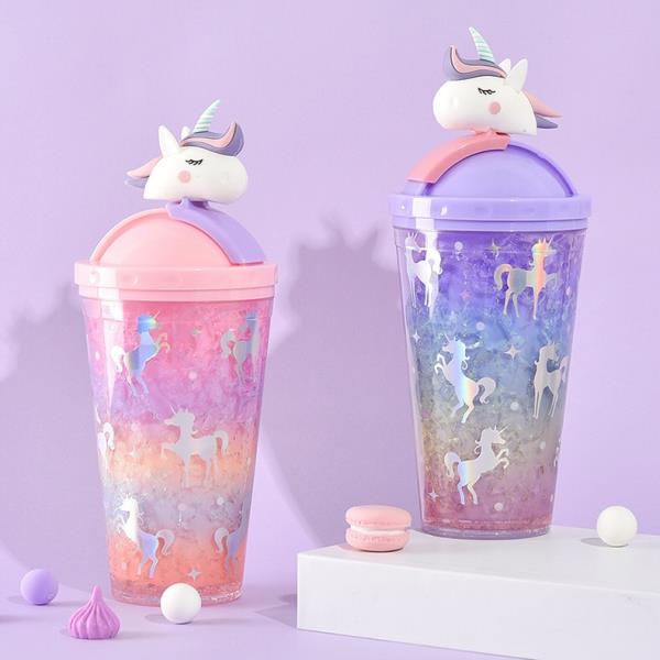 Shimmering Unicorn Sippy Water Bottle