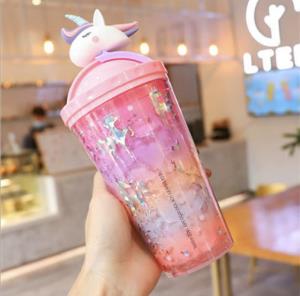 Shimmering Unicorn Sippy Water Bottle