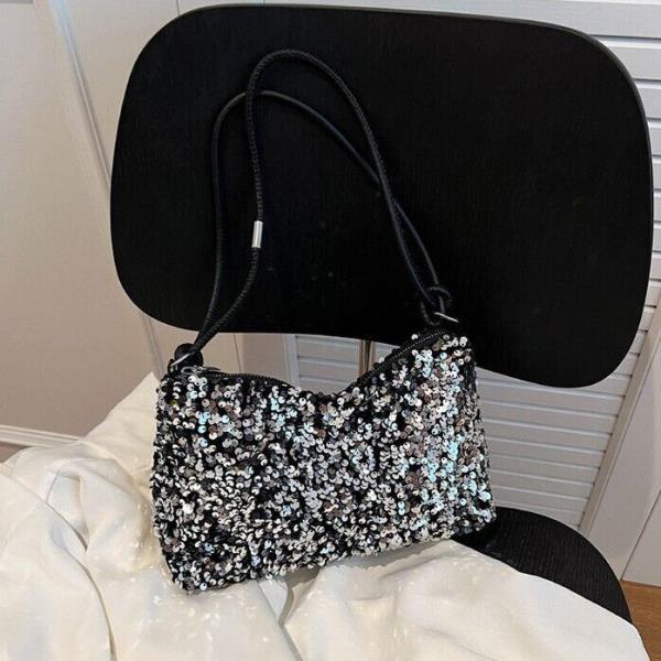 Shiny Portable Sequin Medium Evening Handbag