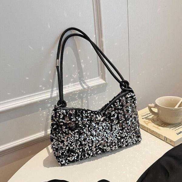 Shiny Portable Sequin Medium Evening Handbag