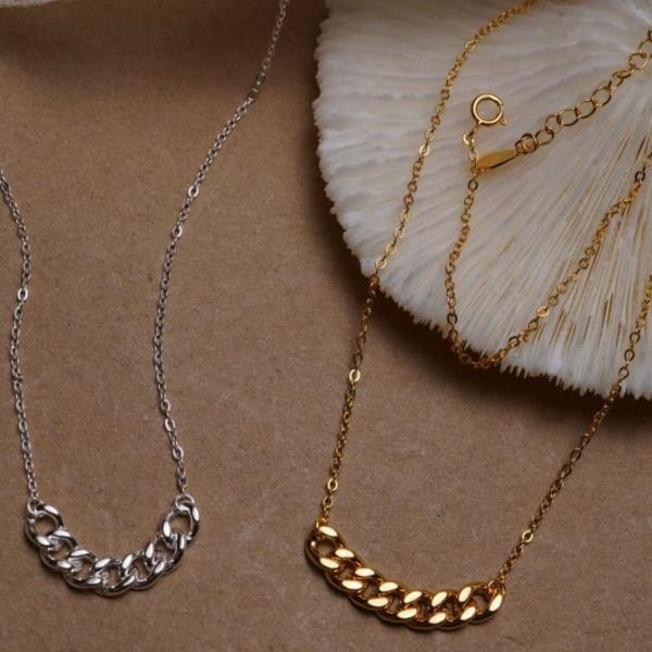 Chic Chain Brass Plated Necklace