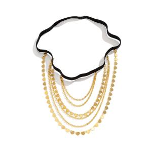 Imitation Pearl Back Necklace Body Chain