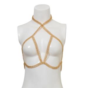 Bohemian Acrylic Bikini Bra Chest Body Chain