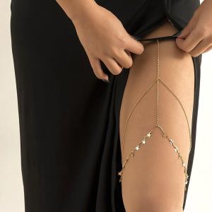 Elastic Crystal Pearl Tassel Thigh Leg Chain