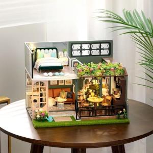 DIY Loft Garden Handcraft Music Miniature Dollhouse