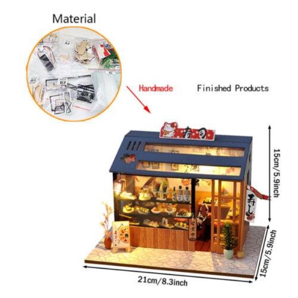 Sushi House DIY Handcraft Miniature Dollhouse