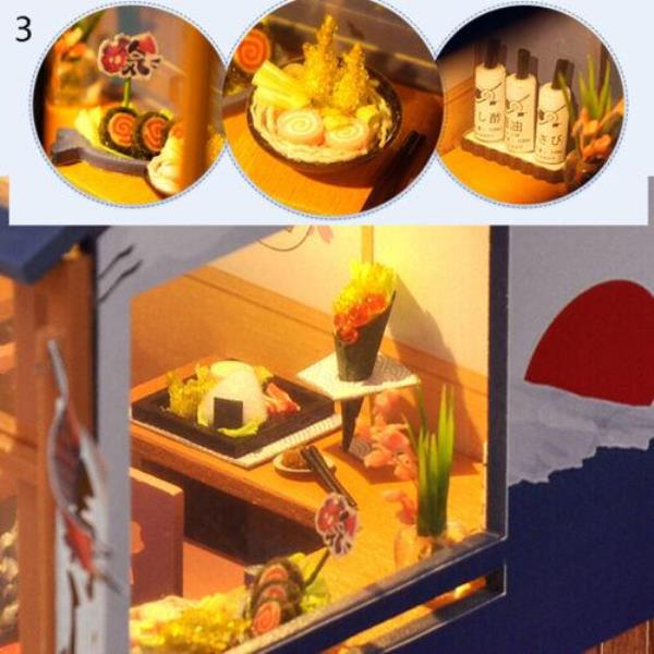 Sushi House DIY Handcraft Miniature Dollhouse