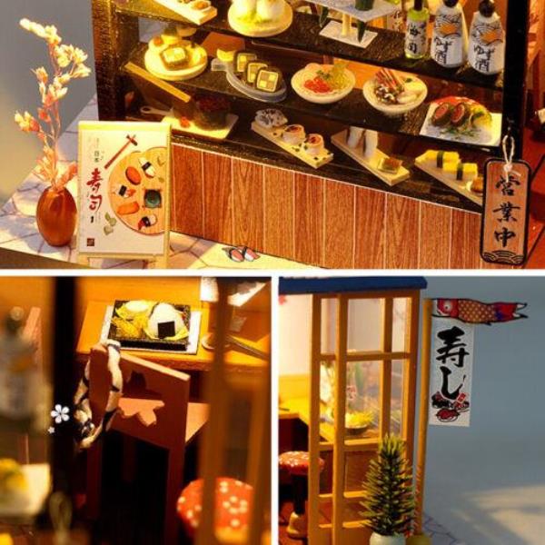 Sushi House DIY Handcraft Miniature Dollhouse