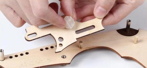 DIY Wooden Puzzle Building Handcraft Rubber Band Toy Gun