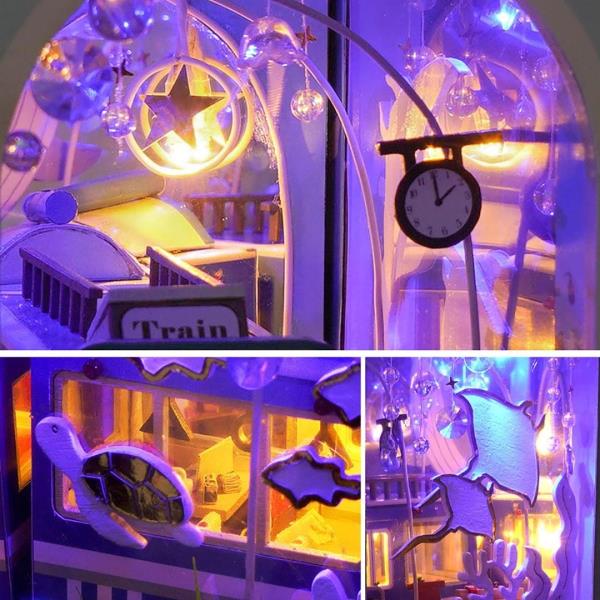 Creative Underwater World DIY Bookend Miniature Dollhouse