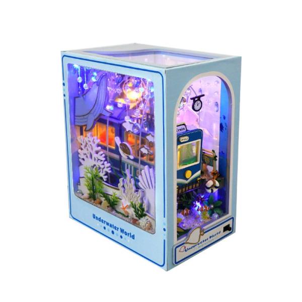 Creative Underwater World DIY Bookend Miniature Dollhouse