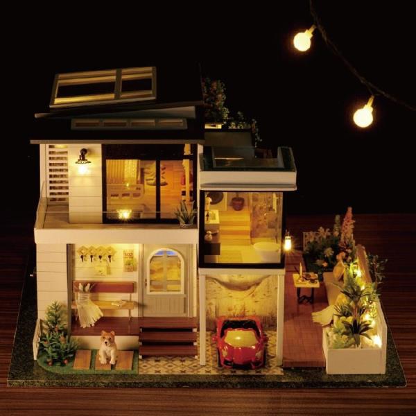 DIY West Creek House Handcraft Music Miniature Dollhouse