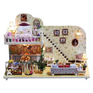 Cute Room DIY Queenstown Suburban Music Miniature Dollhouse