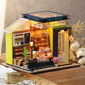 CuteBee Book Cafe House DIY Miniature Dollhouse