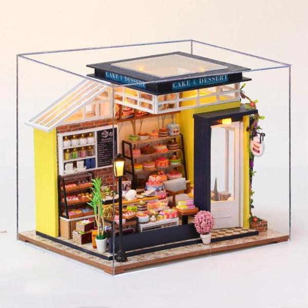 DIY Wooden Baking Honey Handcraft Miniature Dollhouse