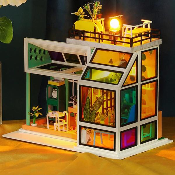 Slow Down Time DIY Wooden Miniature Dollhouse