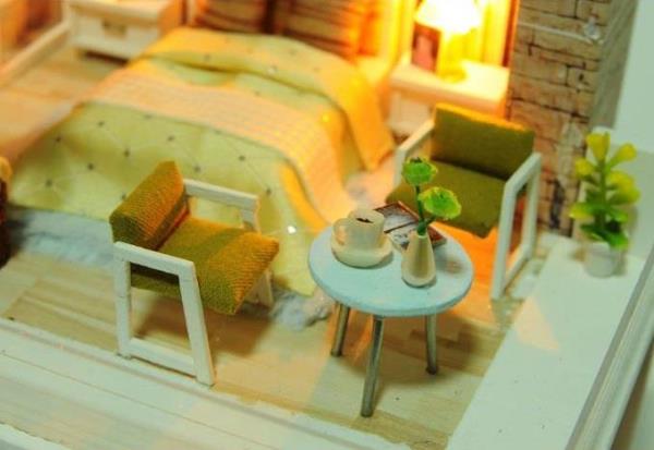 DIY Florence Modern Villa Handmade Music Miniature Dollhouse