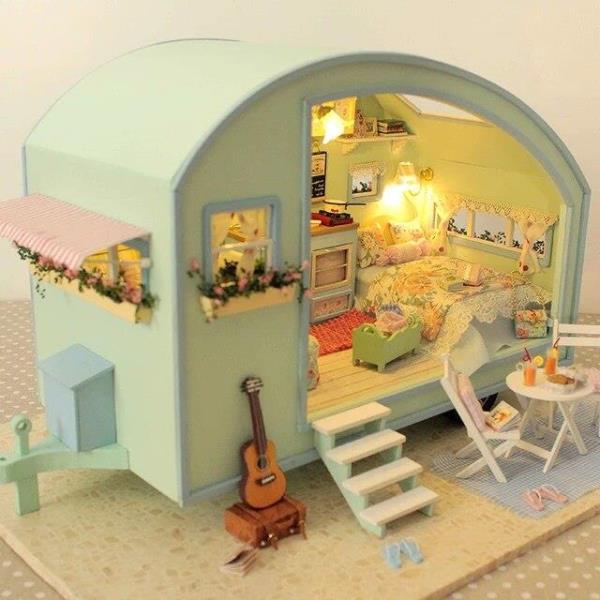 Time Travel DIY Handmade Music Miniature Dollhouse