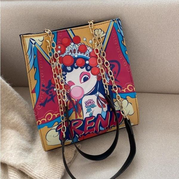 Chinese Peking Opera Zip Bag