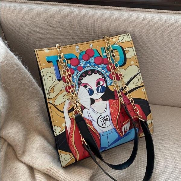 Chinese Peking Opera Zip Bag