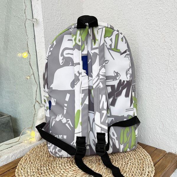 Chic Graffiti Large Waterproof School Backpack