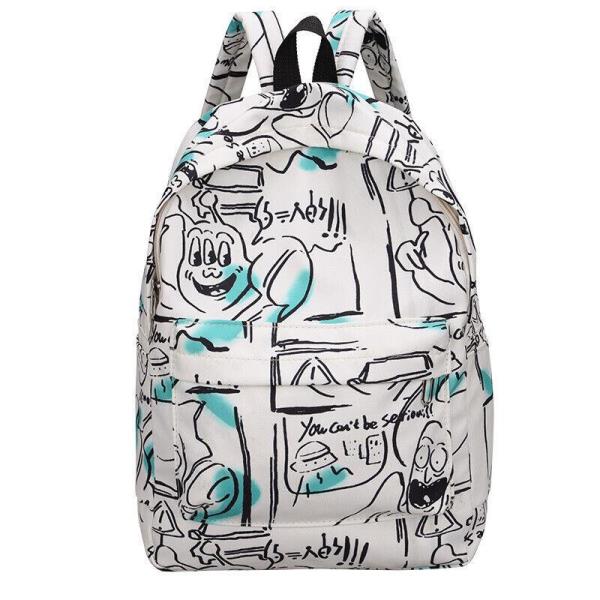 Chic Graffiti Large Waterproof School Backpack