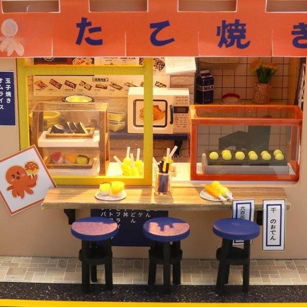 DIY Star Takoyaki LED Handmade Miniature Dollhouse