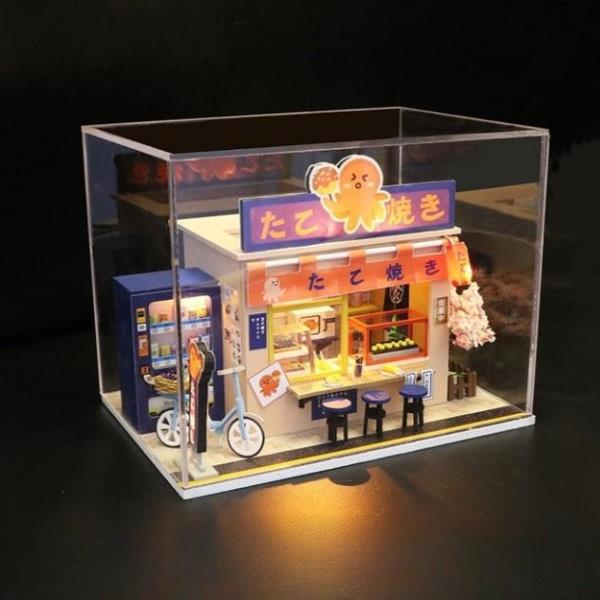 DIY Star Takoyaki LED Handmade Miniature Dollhouse