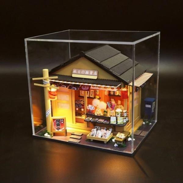 DIY Autumn Memory LED Handmade Miniature Dollhouse