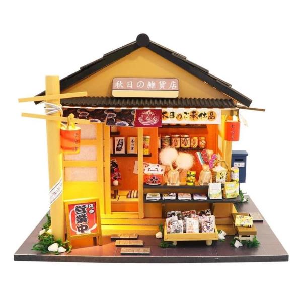 DIY Autumn Memory LED Handmade Miniature Dollhouse