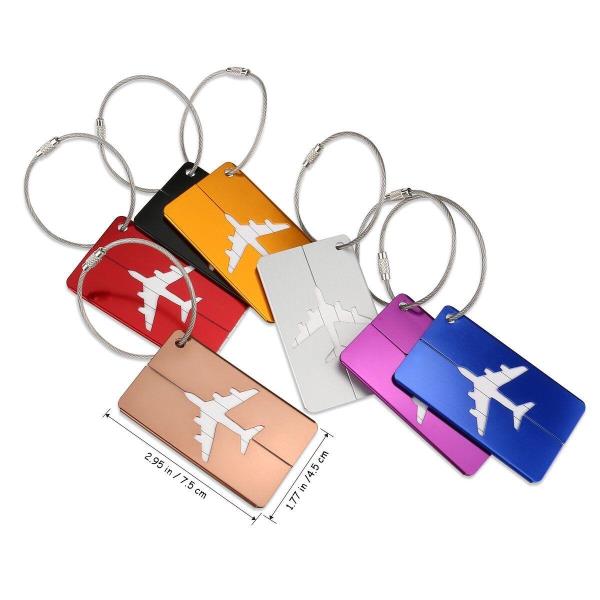 Aluminium Travel Suitcase Name Card Address Bag Tag