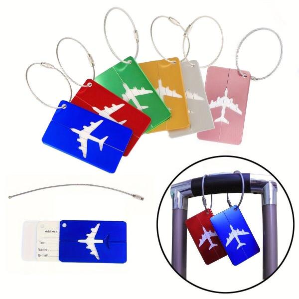 Aluminium Travel Suitcase Name Card Address Bag Tag